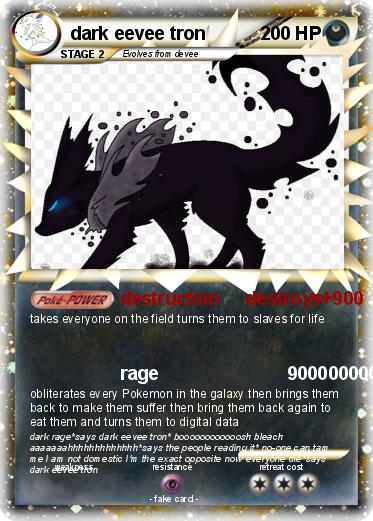 Pokemon dark eevee tron