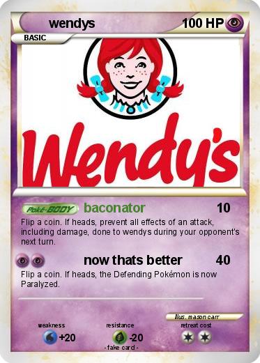 Pokemon wendys