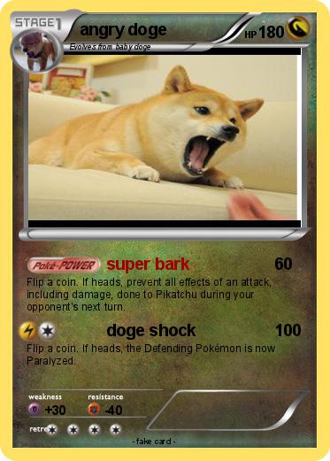 Pokemon angry doge