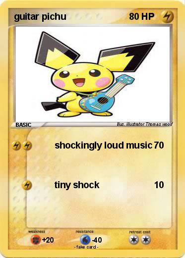 Pokemon guitar pichu