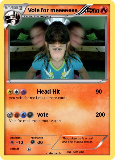 Pokemon Vote for meeeeeee      EX