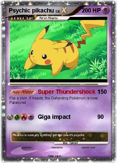 Pokemon Psychic pikachu