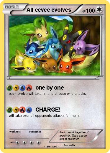 Pokemon All eevee evolves