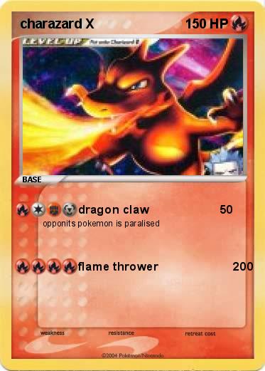 Pokemon charazard X