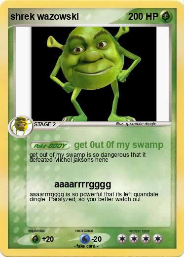 Pokemon shrek wazowski