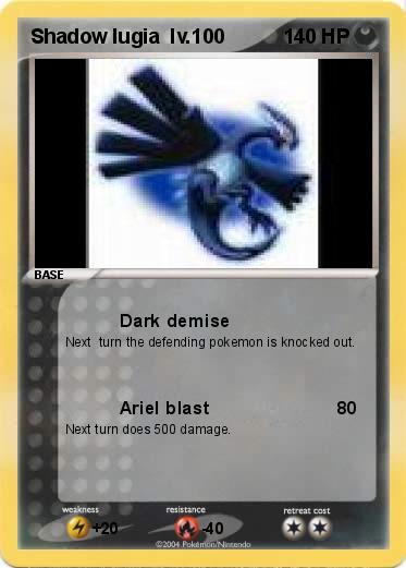 Pokemon Shadow lugia  lv.100