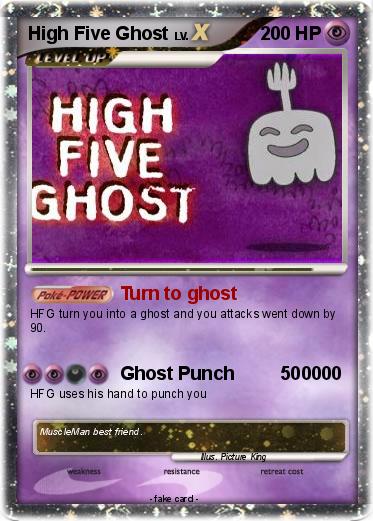 Pokemon High Five Ghost