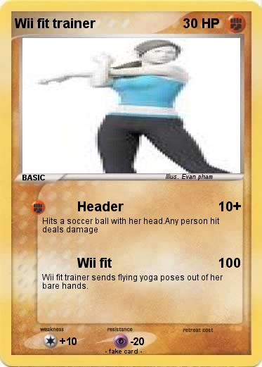 Pokemon Wii fit trainer