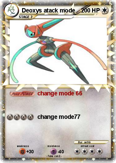 Pokemon Deoxys atack mode