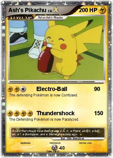 Pokemon Ash's Pikachu