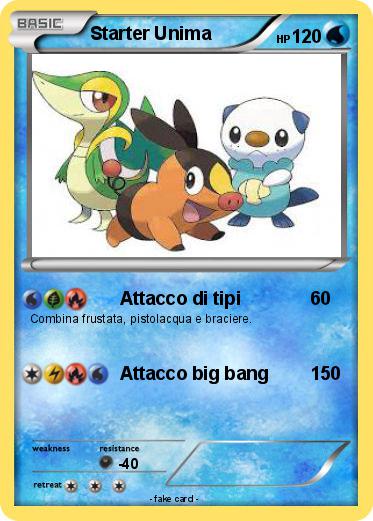 Pokemon Starter Unima