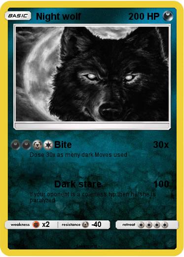 Pokemon Night wolf