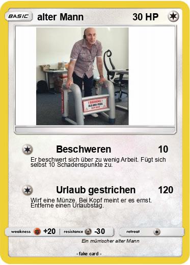 Pokemon alter Mann