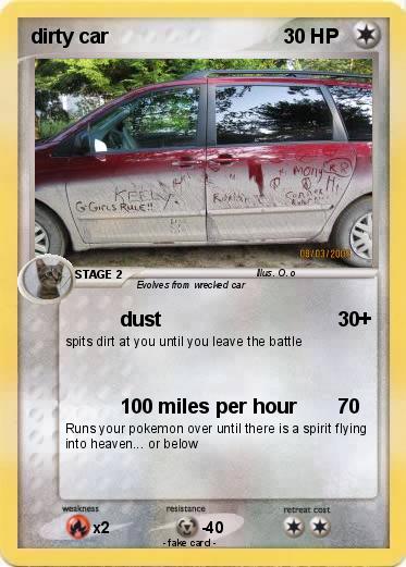 Pokemon dirty car