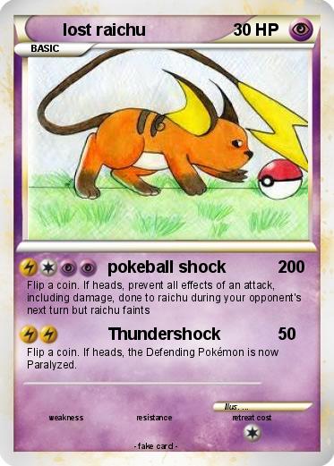 Pokemon lost raichu