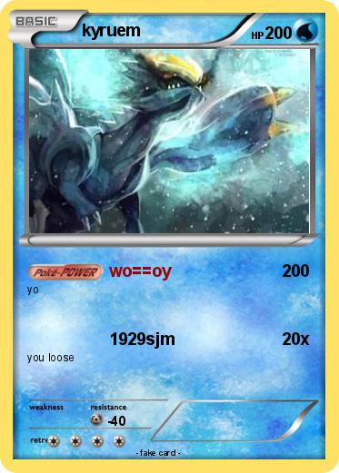Pokemon kyruem