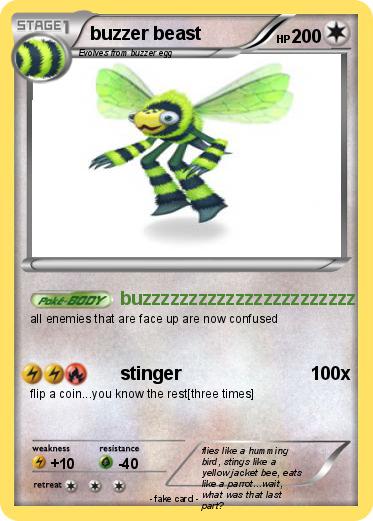 Pokemon buzzer beast
