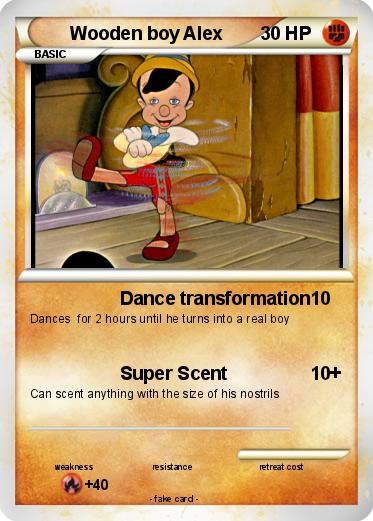 Pokemon Wooden boy Alex