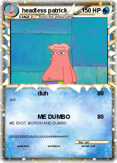 Pokemon headless patrick
