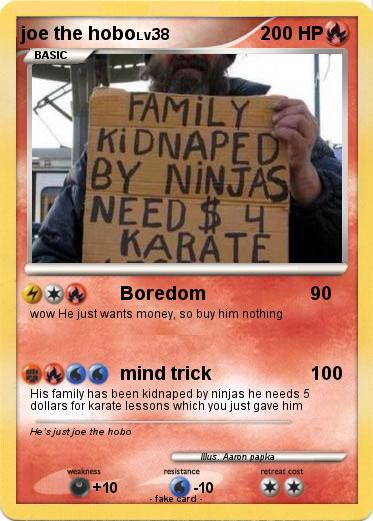 Pokemon joe the hobo