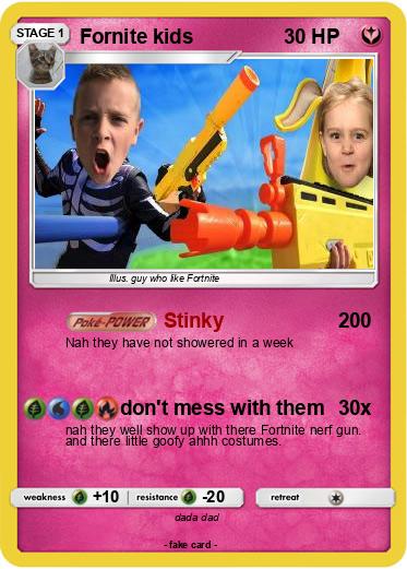 Pokemon Fornite kids