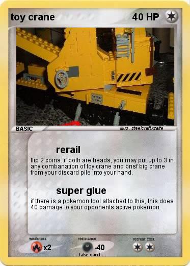 Pokemon toy crane