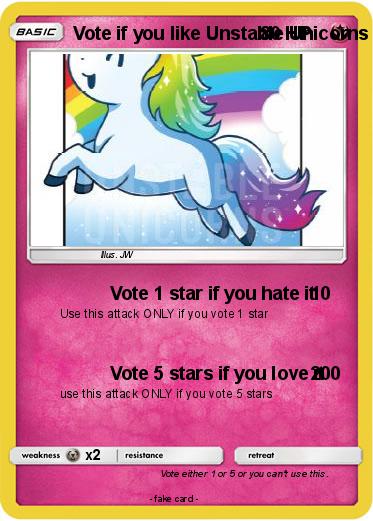 Pokemon Vote if you like Unstable Unicorns