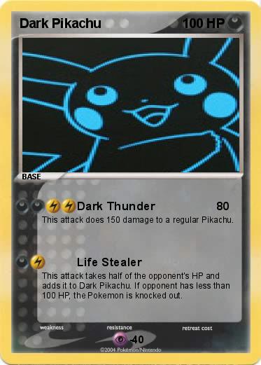 Pokemon Dark Pikachu