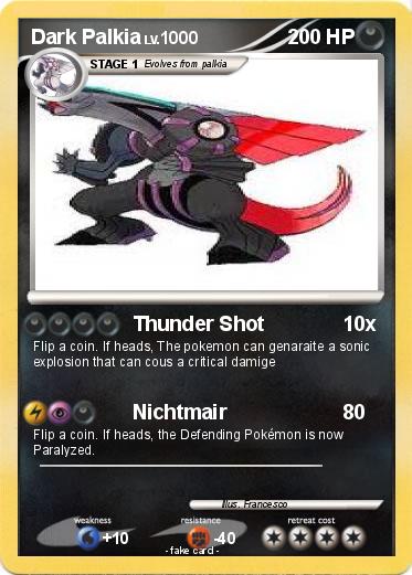 Pokemon Dark Palkia