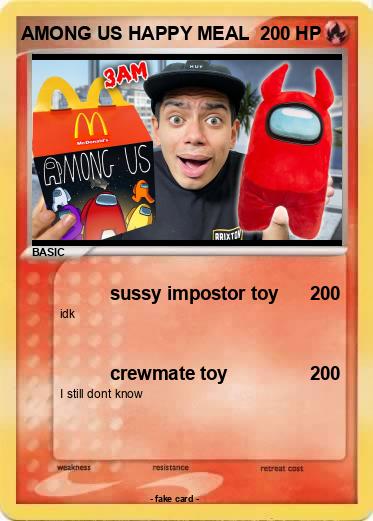 Pokemon AMONG US HAPPY MEAL