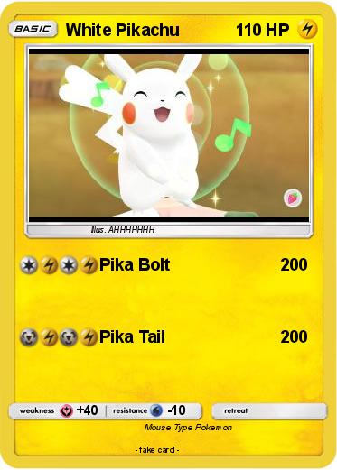 Pokemon White Pikachu