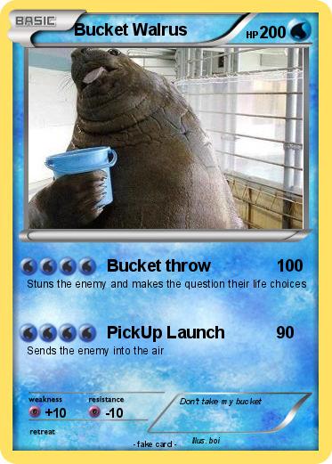 Pokemon Bucket Walrus