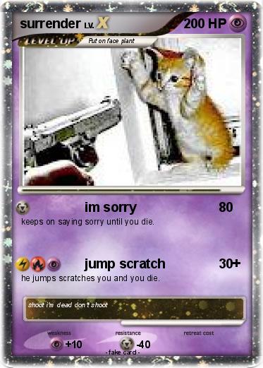Pokemon surrender