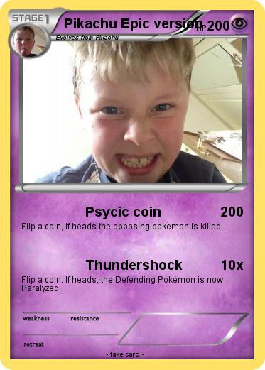 Pokemon Pikachu Epic version