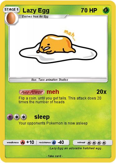 Pokemon Lazy Egg