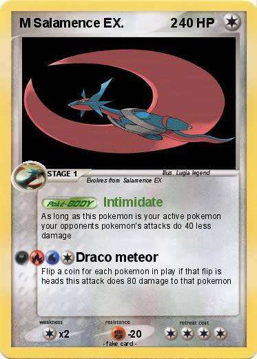Pokemon M Salamence EX.             2