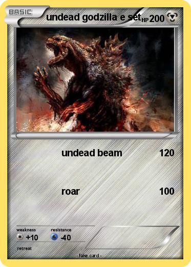 Pokemon undead godzilla e set
