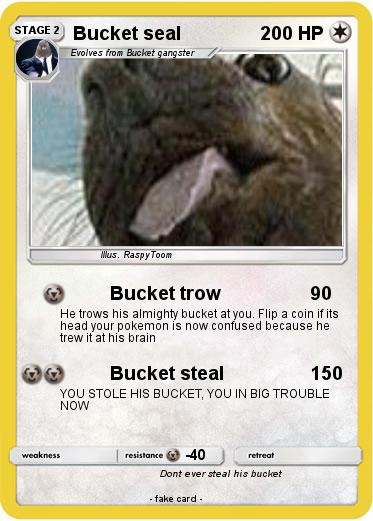 Pokemon Bucket seal