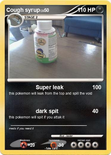 Pokemon Cough syrup