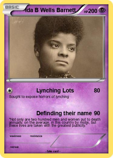 Pokemon Ida B Wells Barnett