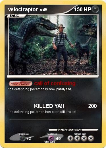 Pokemon velociraptor