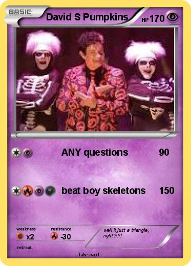 Pokemon David S Pumpkins