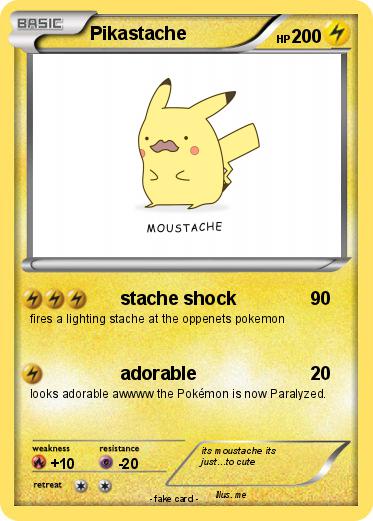 Pokemon Pikastache