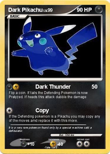 Pokemon Dark Pikachu