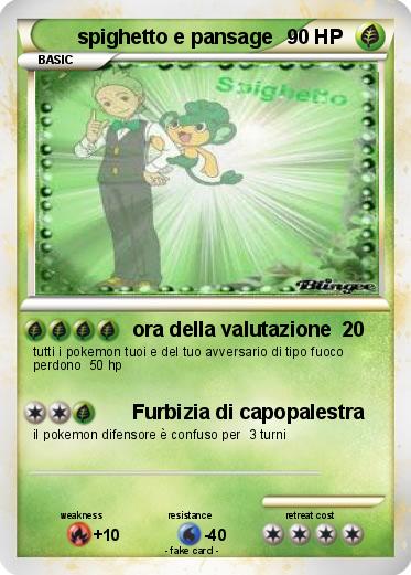 Pokemon spighetto e pansage