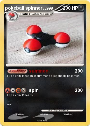 Pokemon pokeball spinner