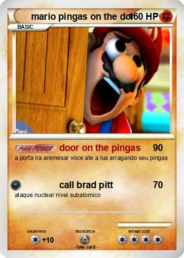 Pokemon mario pingas on the dor
