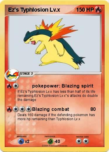 Pokemon Ez's Typhlosion Lv.x