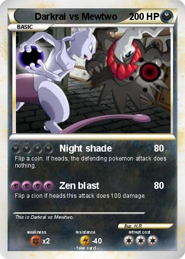Pokemon Darkrai vs Mewtwo
