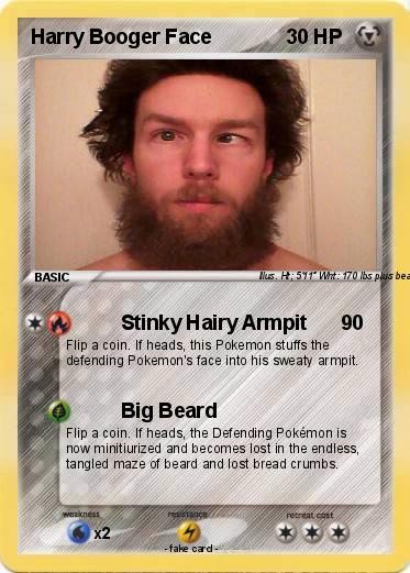 Pokemon Harry Booger Face